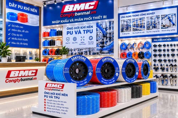 Mua ống dây hơi PU Sanyoong 10x6,5mmx100m tại Công ty Ban Mai