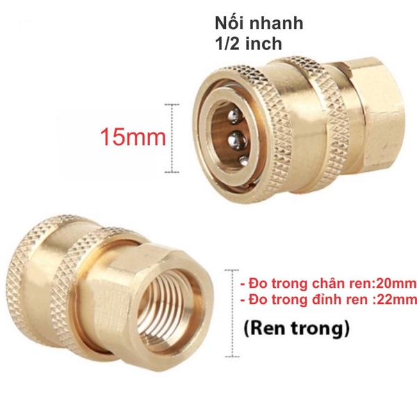 kích thước khớp nối nhanh 1/2 inch