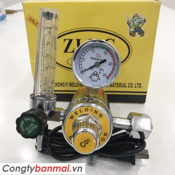 Đồng hồ điều áp khí CO2 YQT-25L