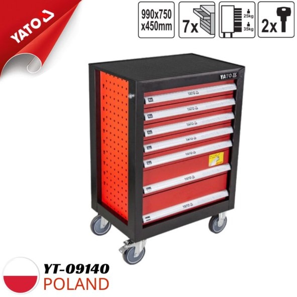 Hình ảnh tủ đựng đồ nghề 7 ngăn Yato YT-09140