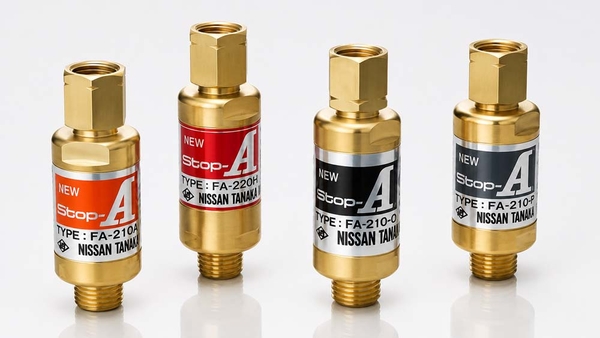 Hình ảnh cấu tạo van chống cháy ngược cho thiết bị hàn cắt oxy gas FA-210