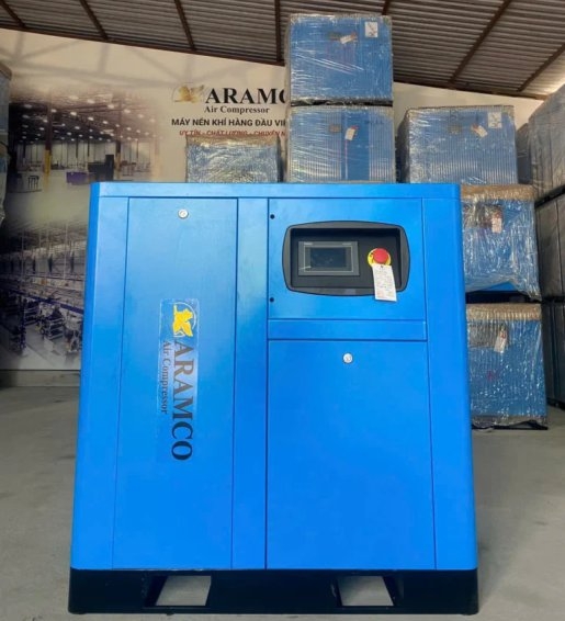 Máy nén khí trục vít Aramco 75HP HD-55VSD công nghệ biến tần