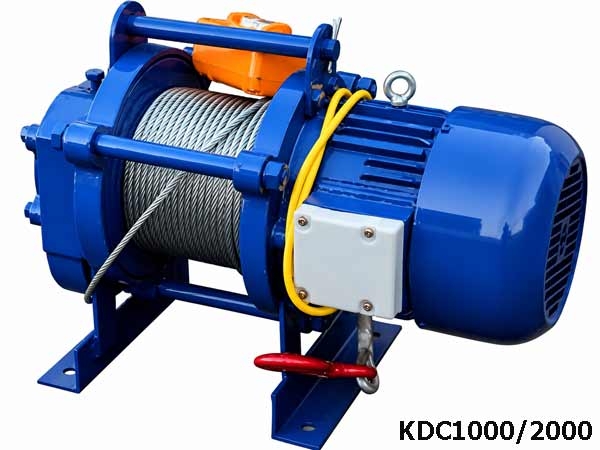Tời điện KCD1000/2000 cáp dài 60M, tải nâng 1000-2000kg, 3KW