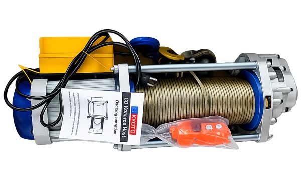 Tời điện Kyoto 1250/2500kg HHTV2500100, cáp 100 mét