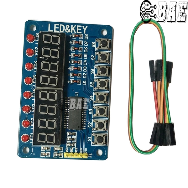 HTC-TECH Mạch Điều Khiển Hiển Thị Led & Key TM1638 - BAE - Module ...