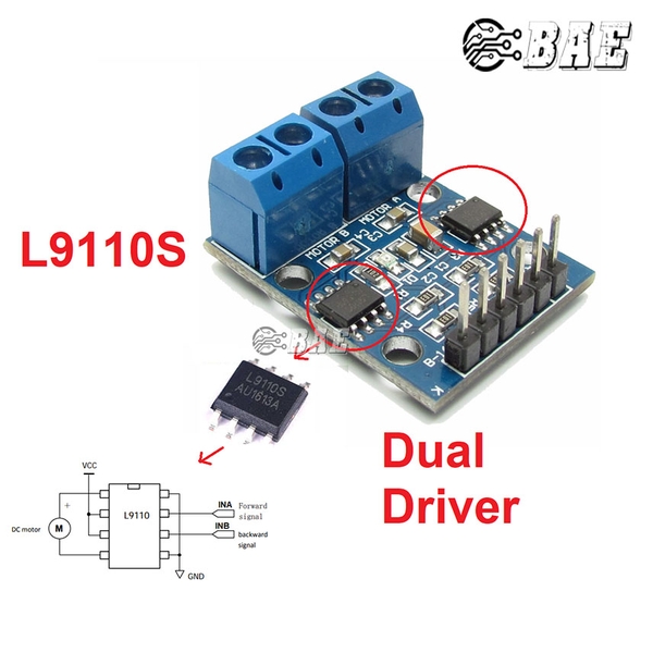 Mạch điều khiển động cơ L9110s - BAE - Module - Linh kiện - Phụ kiện ...