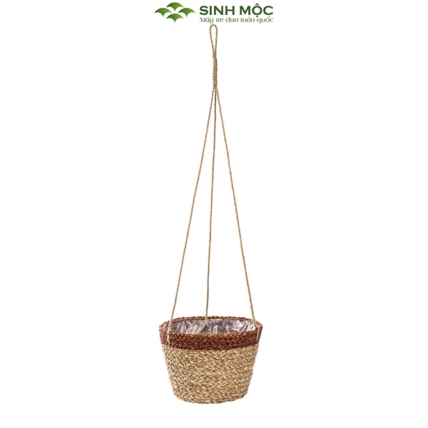Giỏ hoa treo tường, giỏ cói trồng cây, phụ kiện decor chụp hình, decor trang trí phòng khách - M1008