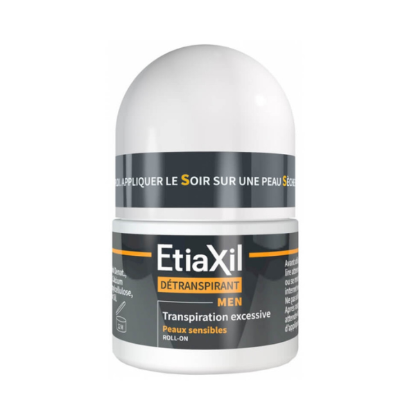 Lăn trị hôi nách EtiaXil Detranspirant dành cho nam (màu đen) 15ml- Pháp