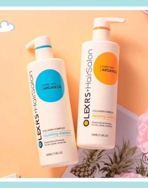Cặp Dầu Gội Xả Olexrs Hair Salon 960ml Phục Hồi & Chăm Sóc Tóc Chuyên Sâu Chuẩn Salon