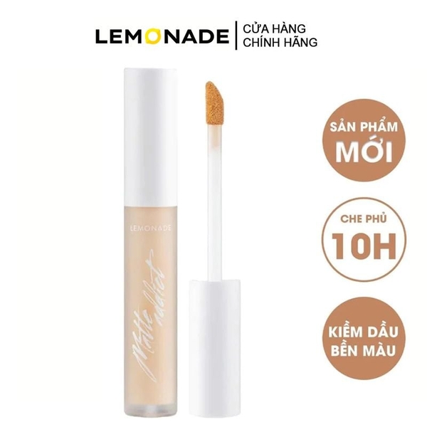 Kem Che Khuyết Điểm Lemonade Kiềm Dầu Matte Addict Concealer