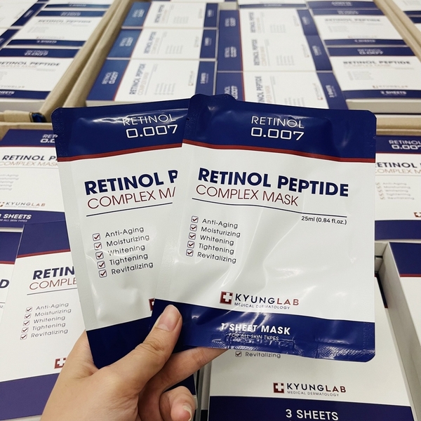 MẶT NẠ RETINOL PEPTIDE COMPLEX MASK TRẮNG DA TÁI TẠO DA HỘP 3 MIẾNG