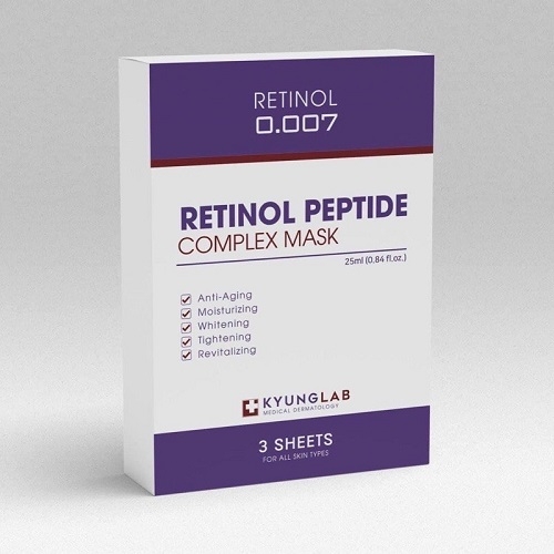 MẶT NẠ RETINOL PEPTIDE COMPLEX MASK TRẮNG DA TÁI TẠO DA HỘP 3 MIẾNG