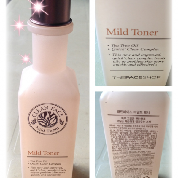 NƯỚC HOA HỒNG CHO DA DẦU MỤN CLEAN FACE MILD TONER THE FACE SHOP