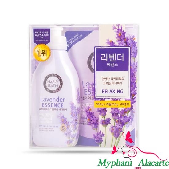 SỮA TẮM HOA OẢI HƯƠNG HAPPY BATH NATURAL LAVENDER ESSENCE