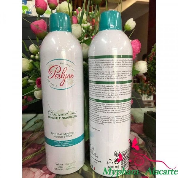 Xịt khoáng cấp nước dưỡng ẩm Perlyne Natural Mineral Water Spray dành cho da khô và da nhạy cảm 400ml