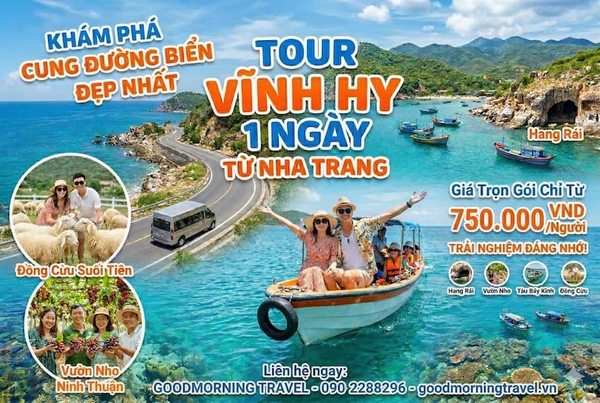 Tour Nha Trang - Vĩnh Hy 1 ngày