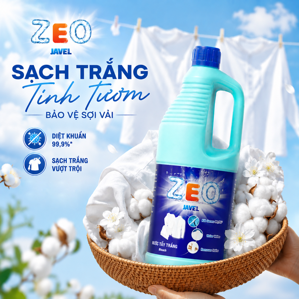 Nước tẩy Javel - ZeO 1 lít