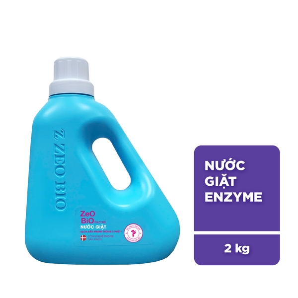 Nước giặt Zeo BiO Enzyme sạch siêu nhanh 3 phút can 2Kg