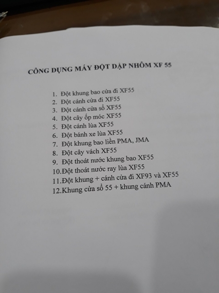 MÁY ĐỘT DẬP XINGFA 55