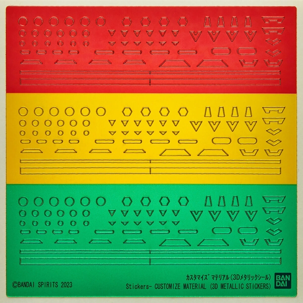 Mô hình phụ kiện Bandai 30MM Customize Material 02 (3D Metallic Stickers)