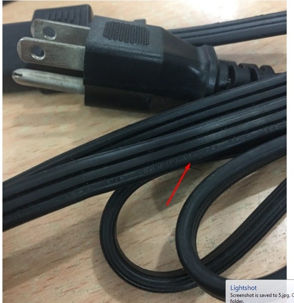 Dây Nguồn 3 Chân 2 Dẹt 1 Tròn Có Tiếp Địa LP30B LS13 AC Power