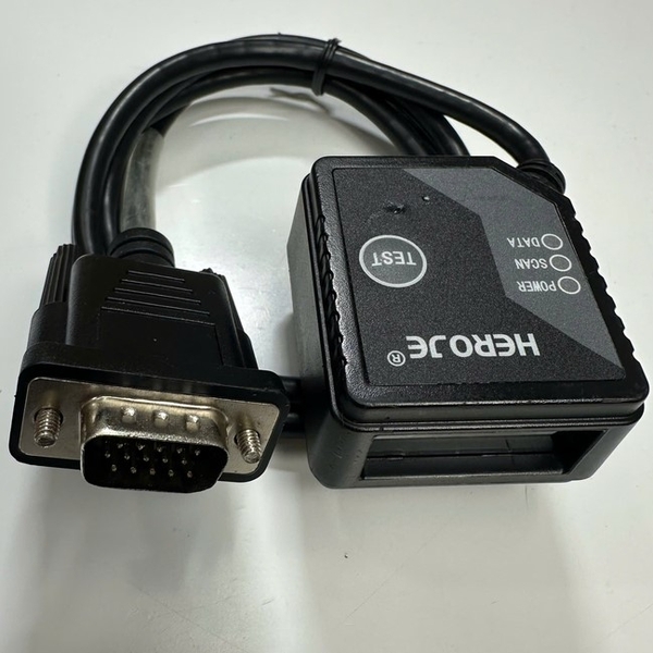 HEROJE HM200-0135 Industrial Barcode Reader Scanner Connector VGA HD 15 ...