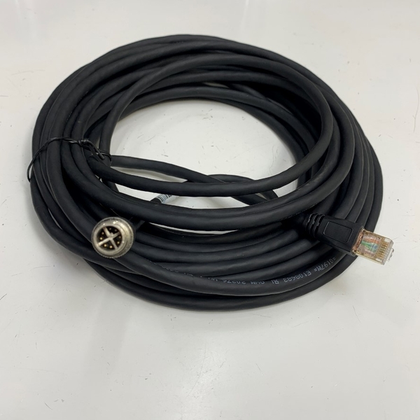 Cáp XC-M12EN-M8SR-10M Cable M12 X-Coded 8 Pin Male to RJ45 GigE Vision ...