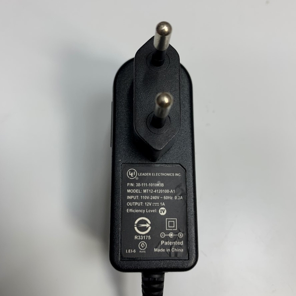 Adapter 12V 1A 12W LEI MT12-4120100-A1 Connector Tip Size 5.5mm x 2.1mm ...