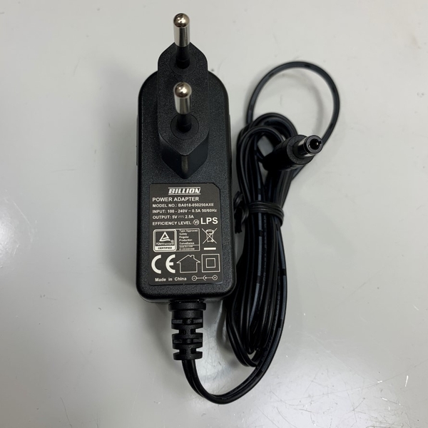 Adapter 5V 2.5A BILLION BA018-050250AXE Connector Size 5.5mm x 2.5mm ...