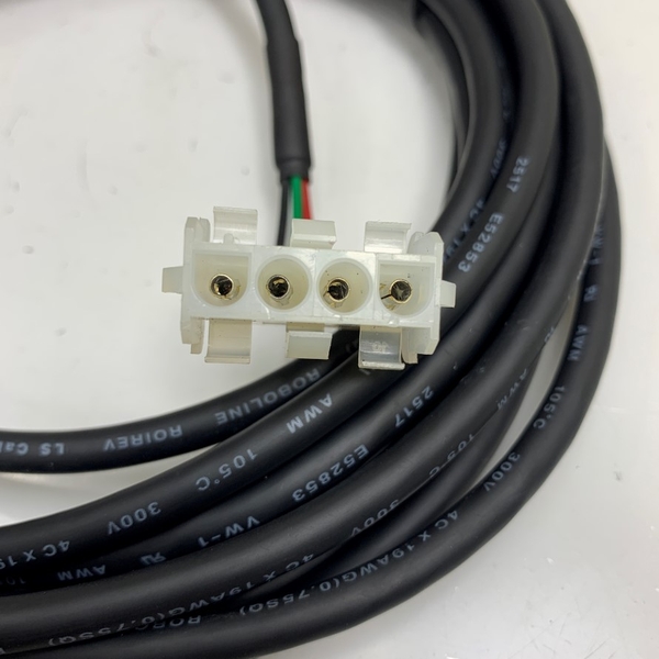 Cáp 7M 23ft AC Servo Motor Drive Cable Molex 4 Pin Male to Female 4 Way ...