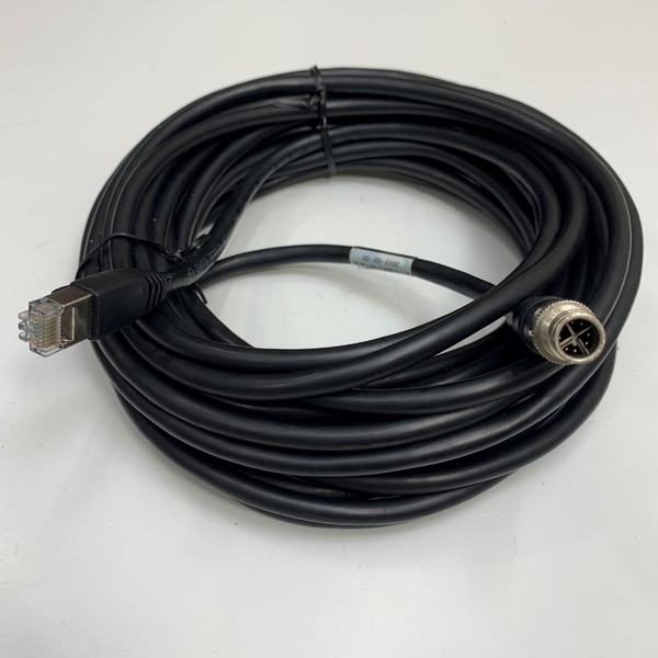 Cáp Điều Khiển X-Code-E-100 Dài 10M 33ft M12 X-Code 8 Pin Male to RJ45 ...