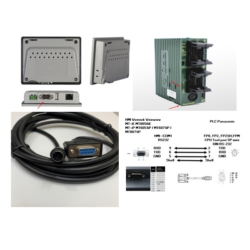 Cáp Lập Trình HMI Weintek Weinwiew MT8050iE/MT6051iP/MT6071iP/MT8071iP ...