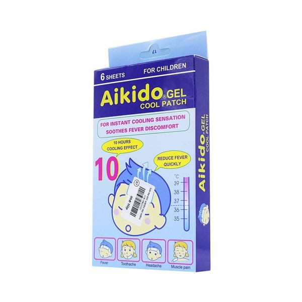 Miếng Dán Hạ Sốt Aikido Gel Cool Patch 6 Miếng