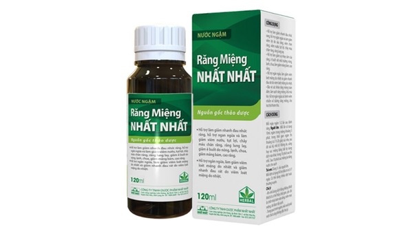 Nước ngậm răng miệng Nhất Nhất hỗ trợ ngừa sâu răng chai 120ml