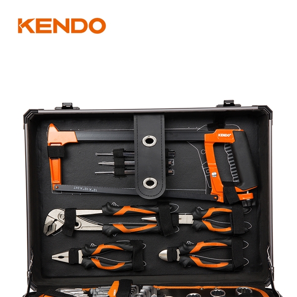 Bộ dụng cụ vỏ nhôm 124 chi tiết Kendo - 90702