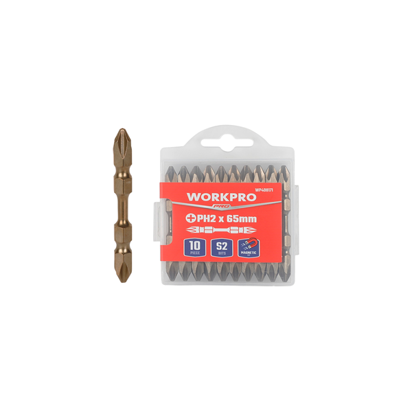 Mũi vít 2 đầu bake PH2x65mm Workpro WP408171