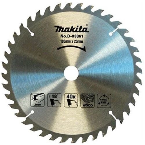 Lưỡi Cưa Hợp Kim 185Mmx20Mmx40T Makita D-03361