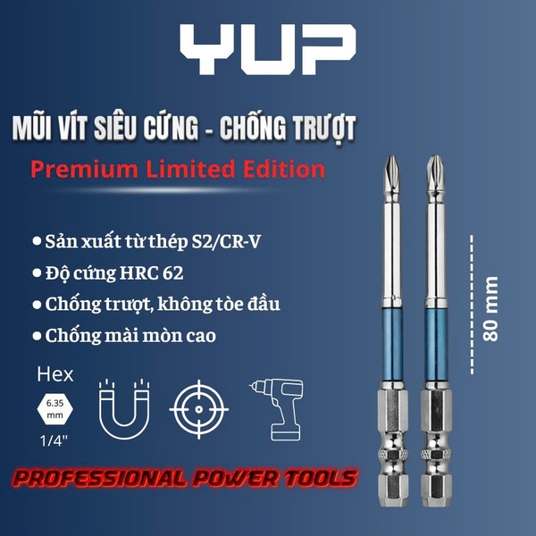 Mũi vít PH2 65-150mm YUP (01 mũi)