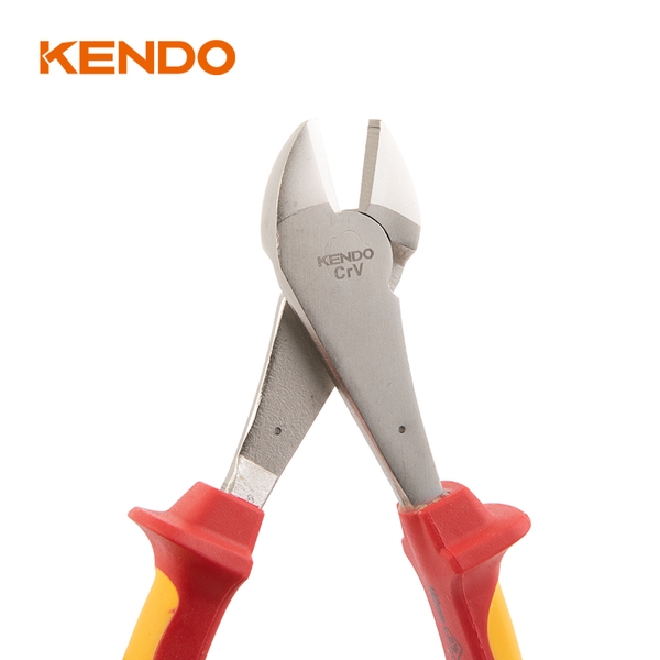 Kìm cắt hạng nặng cách điện 1000V VDE bằng thép Cr-V kích thước 180mm Kendo - 11014