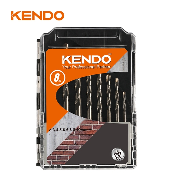 Bộ mũi khoan tường chân trụ 8 cái 3-4-5-6-6-8-8-10mm Kendo - 11603633