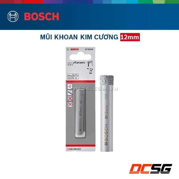 Mũi khoan gạch men, kính 12.0mm Bosch 2608599052