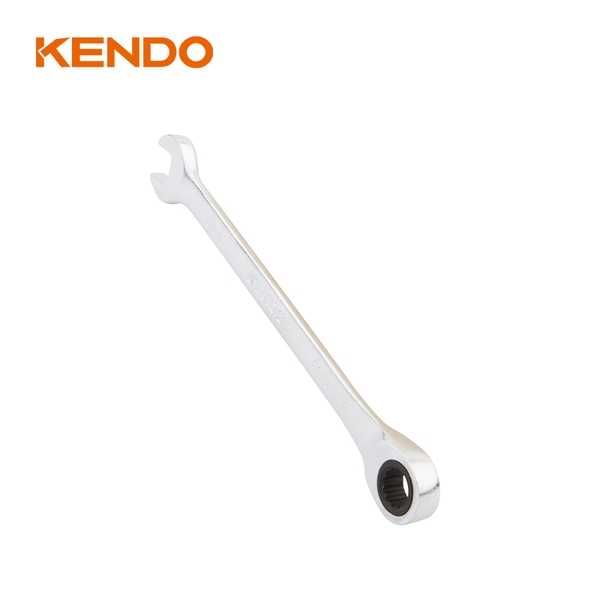 Cờ lê kết hợp 2 đầu vòng miệng bằng thép Cr-V 19mm Kendo - 15319