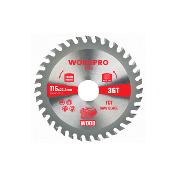 Lưỡi cưa cắt gỗ, loại cơ bản, kích thước: 125x20x40T Workpro WP405302