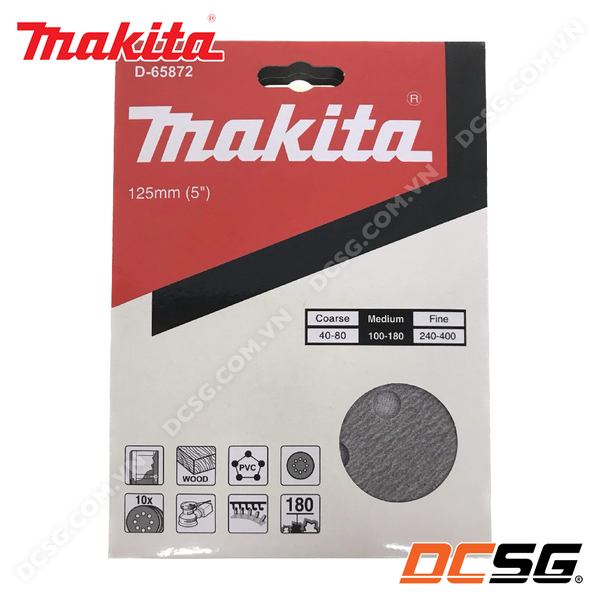 Giấy chà nhám 8 lỗ (10 Cái/bộ) Makita