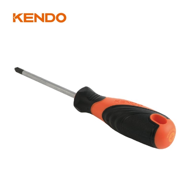 Tua vít bake bằng thép Cr-V tay cầm bọc cao su PH0 x 100mm Kendo - 20122