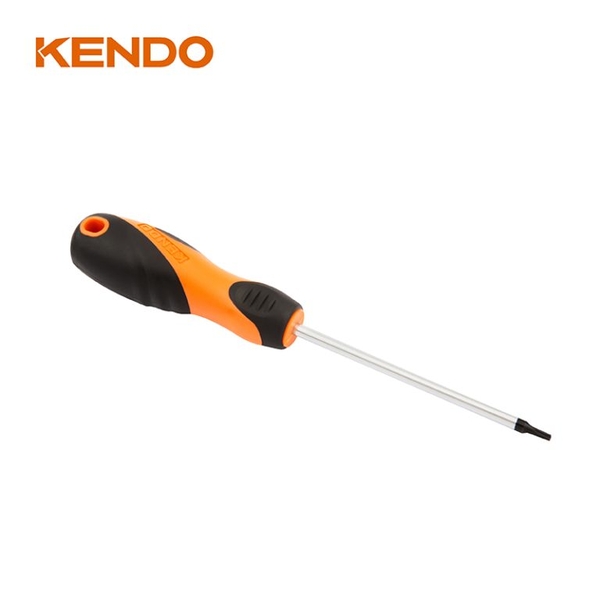 Tua vít đầu hình sao bằng thép Cr-V tay cầm bọc cao su T20x100mm Kendo - 20172