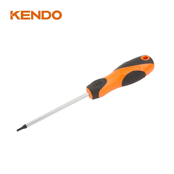 Tua vít đầu hình sao bằng thép Cr-V tay cầm bọc cao su T15x100mm Kendo - 20167