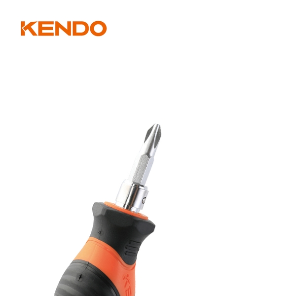 Bộ tua vít đổi đầu 2 trong 1 (1 đầu dẹt - 1 đầu bake) Kendo - 20217