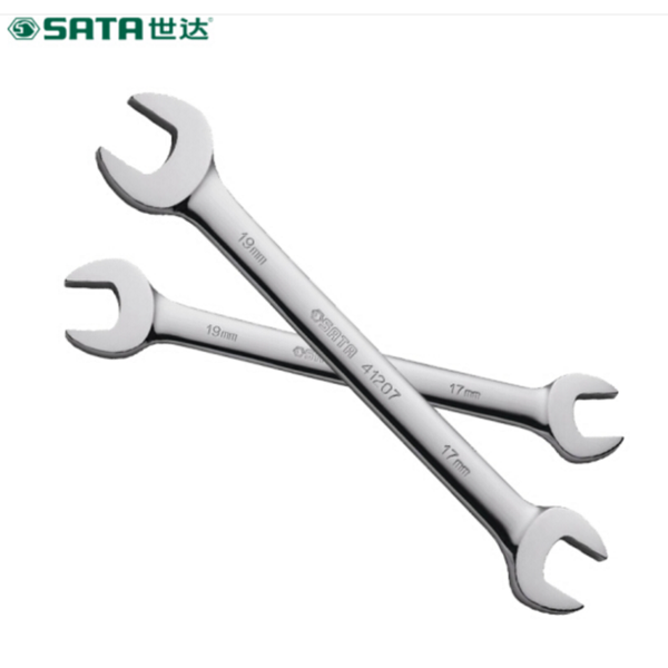Cờ lê hai đầu miệng thép crom Sata 412