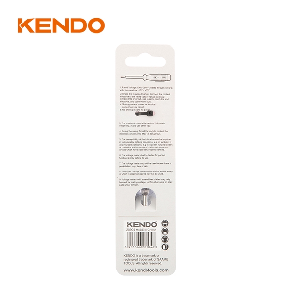 Bút thử điện kích thước 3.0x140mm Kendo - 20904
